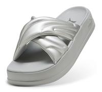 PUMA Chanclas Leadcat Platform Metálico para mujer, Calzado, Aged Silver/Gris Echo, 39 39