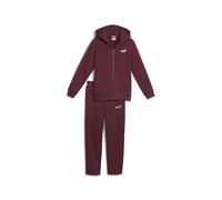 PUMA Chándal con capucha metálica para niños, Ruby Shimmer Red, 152 cm