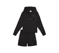 PUMA Chándal corto holgado con capucha Mujer S, Black