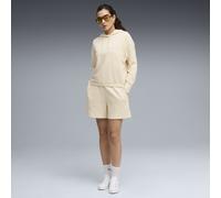 PUMA Chándal corto holgado con capucha para mujer, Ropa, Blanco, XL