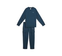 PUMA Chándal Essentials Elevated de corte holgado juvenil, Accesoiros, Azul, 9-10Y