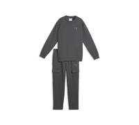 PUMA Chándal Essentials Elevated de corte holgado juvenil, Accesoiros, Gris, 11-12Y