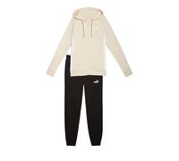 Puma Chándal con cremallera completa y capucha Mujer Beige