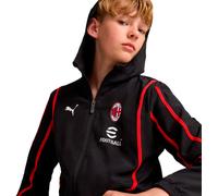 Puma - Chaqueta AC Milan Pre-Match 2024-2025 Niño, Unisex, Black-For All Time Red, 164 cm