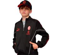 Puma - Chaqueta Ac Milan Pre-Match 2025-2026 Niño, Unisex, Black-For All Time Red, 176 cm