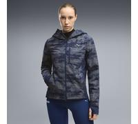 PUMA Chaqueta aislante Run Brightstride Printed PrimaLoft® para mujer, Ropa, Azul, M