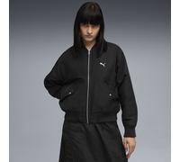 PUMA Chaqueta bómber satinada T7 para mujer, Ropa, Negro, S