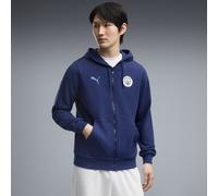 PUMA Chaqueta con capucha Manchester City ftblCulture para hombre, Ropa, Azul, L