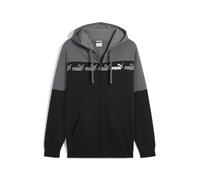 PUMA Chaqueta con Capucha y Cremallera Around The Block Hombre S, Cool Dark Gray