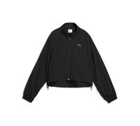PUMA Chaqueta con Cremallera Holgada Her de Tela Tejida Mujer M, Black