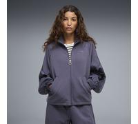 PUMA Chaqueta con cremallera holgada HER para mujer, Ropa, Gris, S