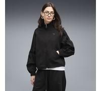PUMA Chaqueta con cremallera holgada HER para mujer, Ropa, Negro, XXL
