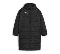 PUMA Chaqueta de Banco Teamfinal Acolchada, Negro Plata, XL Unisex Adulto