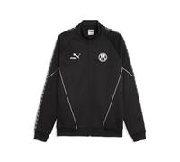 PUMA Chaqueta de calentamiento Olympique de Marseille KING con cierre completo para hombre, Accesoiros, Negro, S