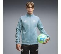 PUMA Chaqueta de calentamiento Olympique de Marseille KING con cierre completo para hombre, Ropa, Azul, M