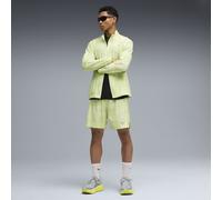 PUMA Chaqueta de chándal Run Velocity estampada para hombre, Accesoiros, Verde, S S