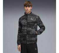 PUMA Chaqueta de chándal Run Velocity estampada para hombre, Ropa, Negro, XL