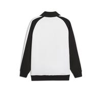PUMA Chaqueta de chándal T7 con cuello y de corte holgado unisex, Ropa, Blanco/Negro, L L