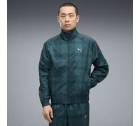 PUMA Chaqueta de chándal T7 de tartán y corte holgado para hombre, Ropa, Azul, XS