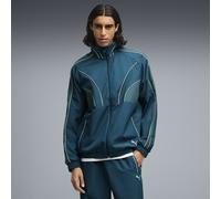 PUMA Chaqueta de chándal T7 tejida de corte holgado para hombre, Ropa, Azul, M