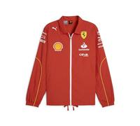 PUMA Chaqueta de entrenador del equipo Scuderia Ferrari 2024 para hombre - Rojo Quemado - Tamaño: S