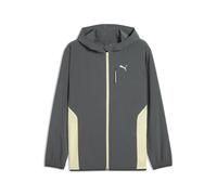 PUMA Chaqueta de entrenamiento tejida FLEX STRETCH para hombre, Ropa, Gris, M M