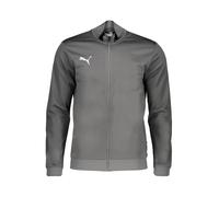 PUMA Chaqueta de montaña 'Team Goal' gris oscuro / blanco L gris oscuro / blanco