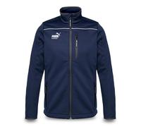 PUMA Chaqueta de trabajo para hombre de tejido softshell de tres capas, impermeable y resistente al viento, corte ajustado, chaqueta de trabajo para artesanía, producción logística y construcción