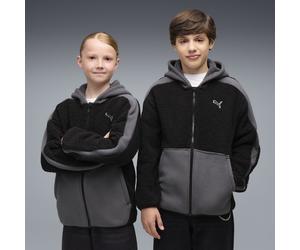 PUMA Chaqueta deportiva Essentials Elevated de invierno con corte holgado juvenil, Ropa, Negro, 15-16Y