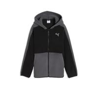 PUMA Chaqueta deportiva Essentials Elevated de invierno con corte holgado juvenil, Ropa, Negro, 11-12Y