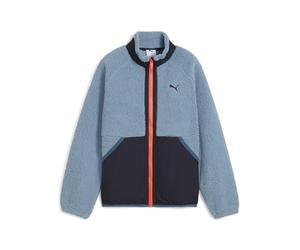 PUMA Chaqueta híbrida de sherpa unisex para niños (paquete de 1)
