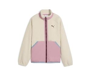 PUMA Chaqueta híbrida de sherpa unisex para niños (paquete de 1)