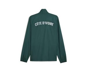 PUMA Chaqueta prepartido Costa de Marfil 2025 tejida para hombre, Ropa, Verde, S S