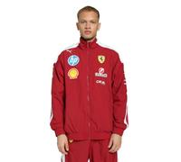 PUMA Chaqueta Scuderia Ferrari Race T7 Extragrande 2025 Hombre | Fabricada con poliéster reciclado y tratamiento repelente al agua, Logotipo AMR25 en la parte inferior de la espalda