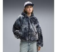 PUMA Chaqueta Street Glam Highloft extragrande para mujer, Ropa, Gris, XS
