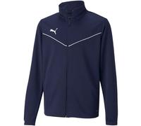 Puma - Chaqueta teamRISE Niño, Hombre, Peacoat-White, 128 cm