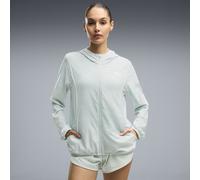 PUMA Chaqueta tejida estampada Run Velocity para mujer, Ropa, Verde, 3XL