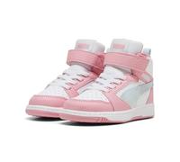 PUMA Chica Rebound V6 Mid Space Belle Sneakers, Sea Glass Pinkscape White Blue Pink, 25 EU