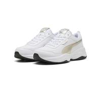 PUMA Cilia Mode Metallic Whisper - Tenis para Mujer, Color Blanco Dorado y Negro, Talla 7.5 de Reino Unido, Blanco Oro Negro, 41 EU