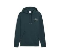 PUMA Sudadera con capucha Class Graphic FL petróleo/blanco XL