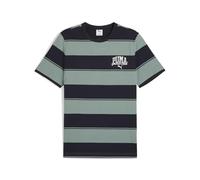 PUMA Class Stripe AOP tee, Camisetas Unisex Adulto, Green Moon,