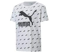 Puma Classics Graphics tee G Camiseta, Unisex niños, White, 128