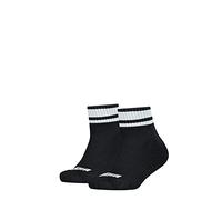 PUMA Quarter Calcetines, Negro (Black), 35-38 (Pack de 2) Unisex niños