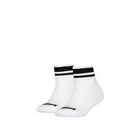 PUMA Quarter Calcetines, Blanco (White), 31-34 (Pack de 2) Unisex niños