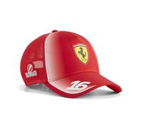 PUMA Colección Gorras Scuderia Ferrari F1 2026 Charles Leclerc | Con un gráfico tonal en relieve de calor en la corona, Como se ve llevado por el equipo y los pilotos