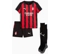 Puma - Conjunto AC Milan Primera Equipación 2025-2026 Niño, Unisex, For All Time Red-Black, 116 cm