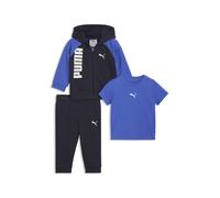 PUMA Conjunto de 3 prendas Minicats infantiles, Accesoiros, Azul, 4-6M 4-6M