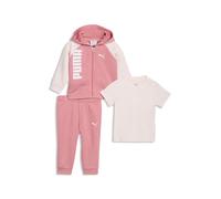 PUMA Conjunto de 3 prendas Minicats infantiles, Accesoiros, Rosa, 2-4M 2-4M