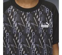 PUMA Conjunto de camiseta estampada y shorts TRAIN ALL DAY Essentials juvenil, Accesoiros, Negro, 11-12Y 11-12Y