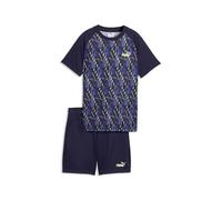 PUMA Conjunto de camiseta estampada y shorts TRAIN ALL DAY Essentials Niño 128, New Navy Blue